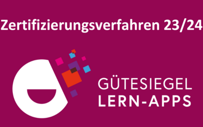 Bild des Gütesiegel-Logos zur Bewerbung der Einreichfrist für das Gütesiegel Lern-Apps